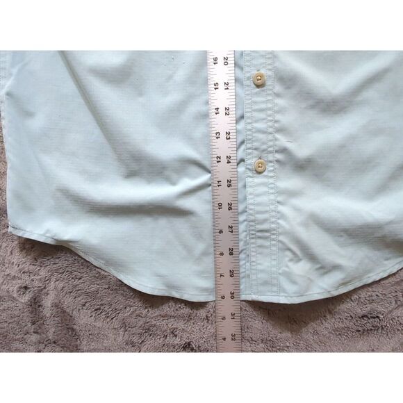 CC Filson Company Short Sleeve Button Up Shirt Men's Size Small Light Green - Picture 8 of 13